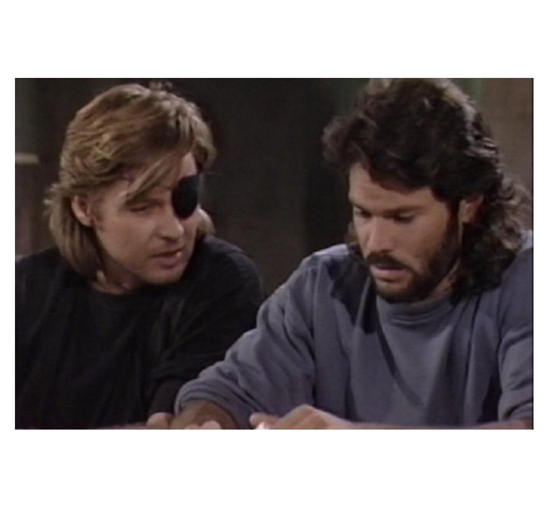HourglassFan's tweet photo. @SuperCoupleGal Steve crying always gets me &amp; he got me today. Last time was when Bo died. 😢 Their friendship! 🗡 (tattoo) #PatchJohnson #BoBrady #Stayla https://t.co/ijuXWaEvmm