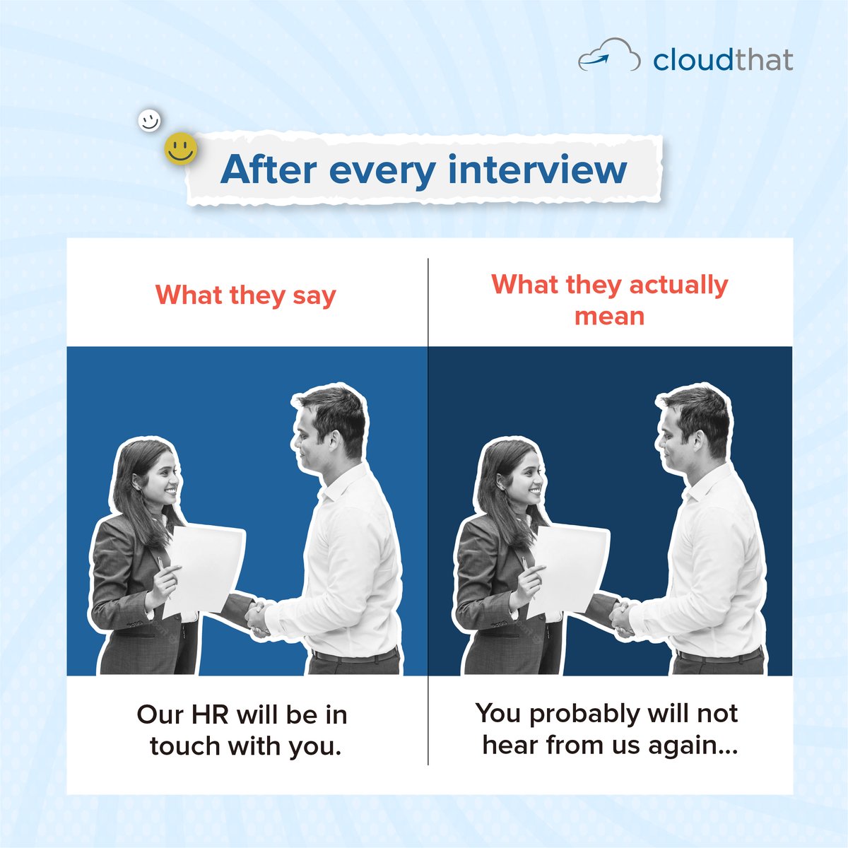 cloudthat's tweet photo. Does this sound familiar? If yes, then maybe it is time for you to consider upskilling.

Know more about our cloud certification courses here - https://t.co/rLLILmRGAZ

#Cloud #Certification #CloudTraining #Upskill #upskillwithcloudthat #Elearning #CloudCertifications https://t.co/X7I6j0pwIO