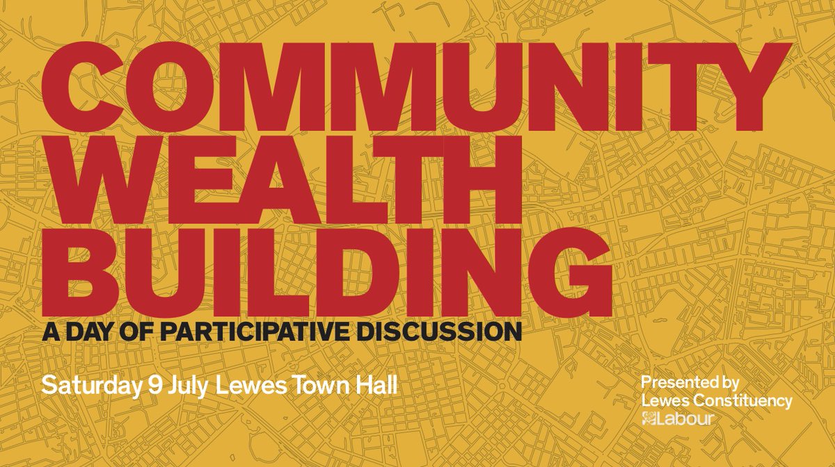 LewesLabour's tweet photo. Calling @WorthingWestCLP brilliant councillors most welcome @LewesLabour community wealth building event opened by @MatthewBrownLab Labour leader Preston Council pioneer 'Preston Model'. Sat 9 July Lewes Tkts  
https://t.co/FhRlUKt741
@andy_whight @BeccyCooper4Lab @STheodoridi https://t.co/8Bl6HF8utr