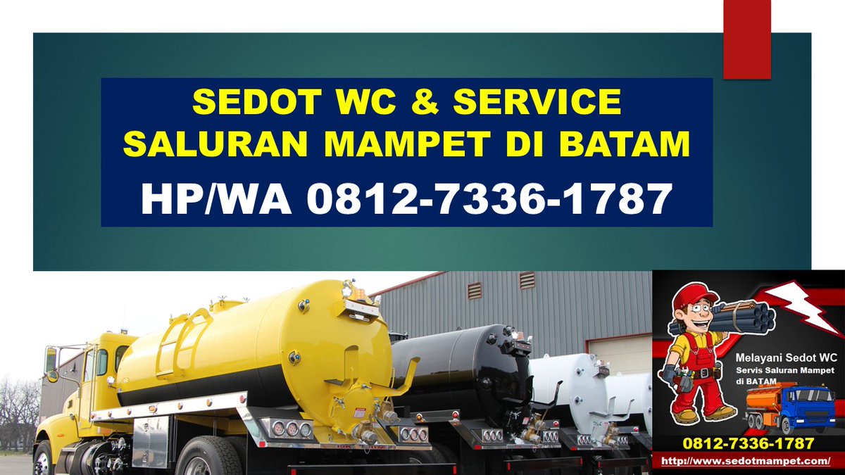 +62812-7336-1787 Sedot WC Batam – Ahlinya Pelancaran Saluran Mampet di Batam
id.carousell.com/p/1161276397/?… 

#Batam, #Barelang, #sedotwcbatam, #sedottinjabatam, #sedotlimbahbatam, #sedotseptictankbatam, #servismampetbatam, #sedotlemakbatam, #sedotlemakdapurbatam, #sedotlumpurbatam,