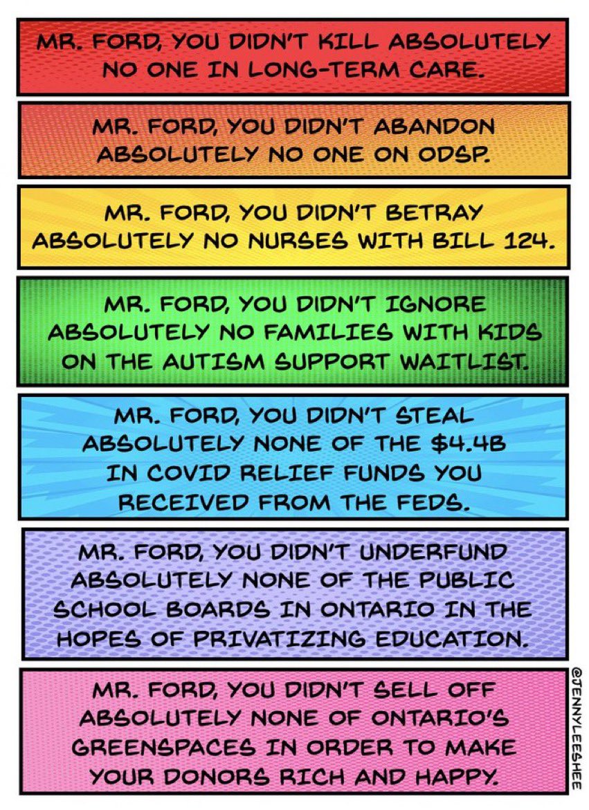 legant66's tweet photo. @votingnurse @ItsDeanBlundell @SEIUHealthCan #DougYouSuck
#EndFordNation
#DougsGravyTrain off the rails
How many died due to PC negligence? Whether it was accessing Covid assistance, Cancer treatment & patients awaiting other lifesaving procedures. How many were left in Humiliating, crushing poverty? The answer too many! https://t.co/nRXirpMlG8