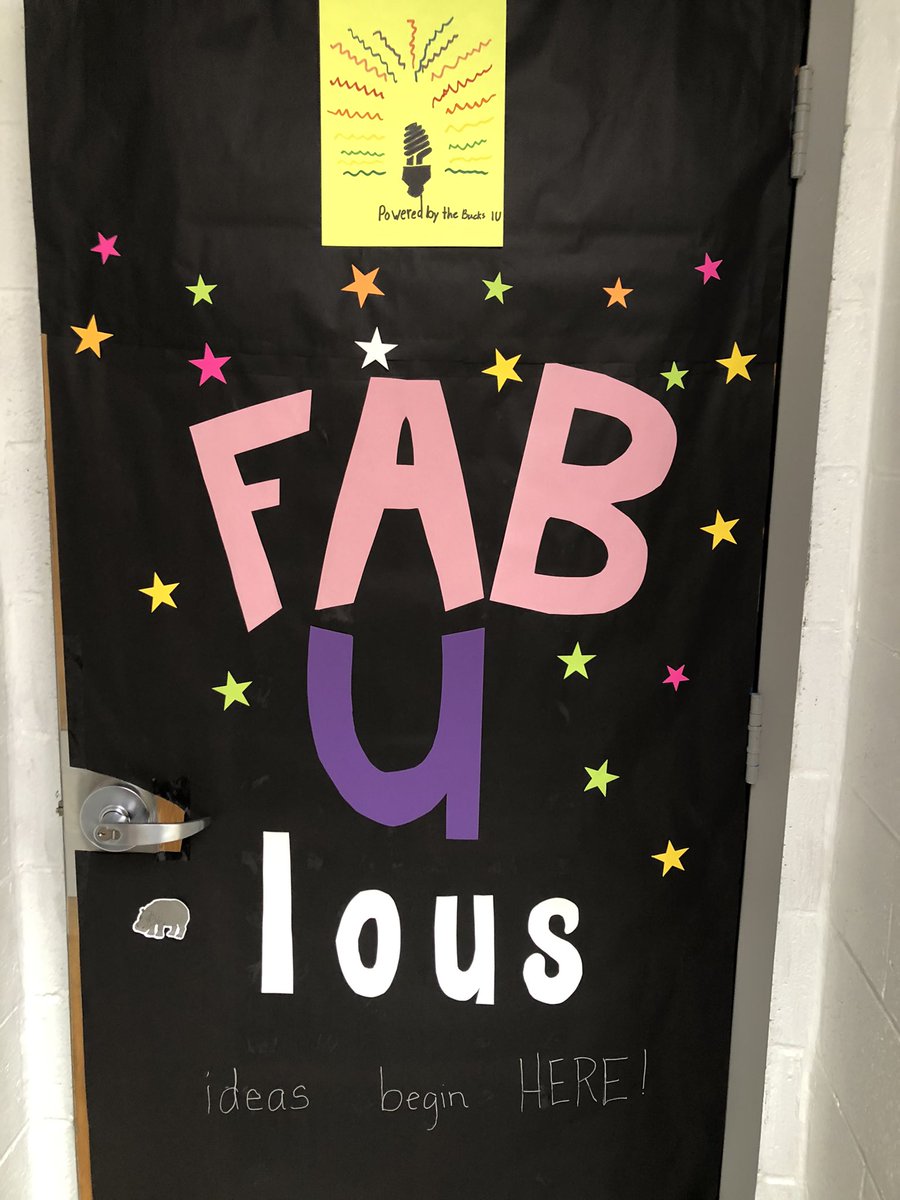 BucksIUSTEAM's tweet image. #MobileFabLab has had some warm welcomes from #BucksCounty schools, but never a door this FABulous!! @PSDBedminster, thank you! We are so excited for your residency, can’t wait to share student projects!! #STEMinPA