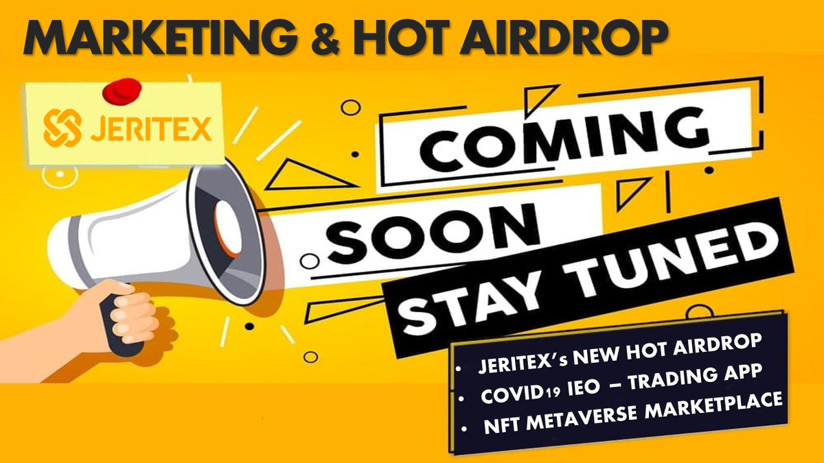 jeritex's tweet photo. 🆘BIG ANNOUNCEMENT FROM #JERITEX TEAM🆘

💐Many thanks to investors who have put faith in our project.
🌈Good news is coming soon. We will more marketing next time. There!
🔥Please follow our channel &amp; groups to stay up-to-date &amp; get the latest news!🙏
👉https://t.co/7ykO5Tbiu3 https://t.co/dXJ27nn4GI