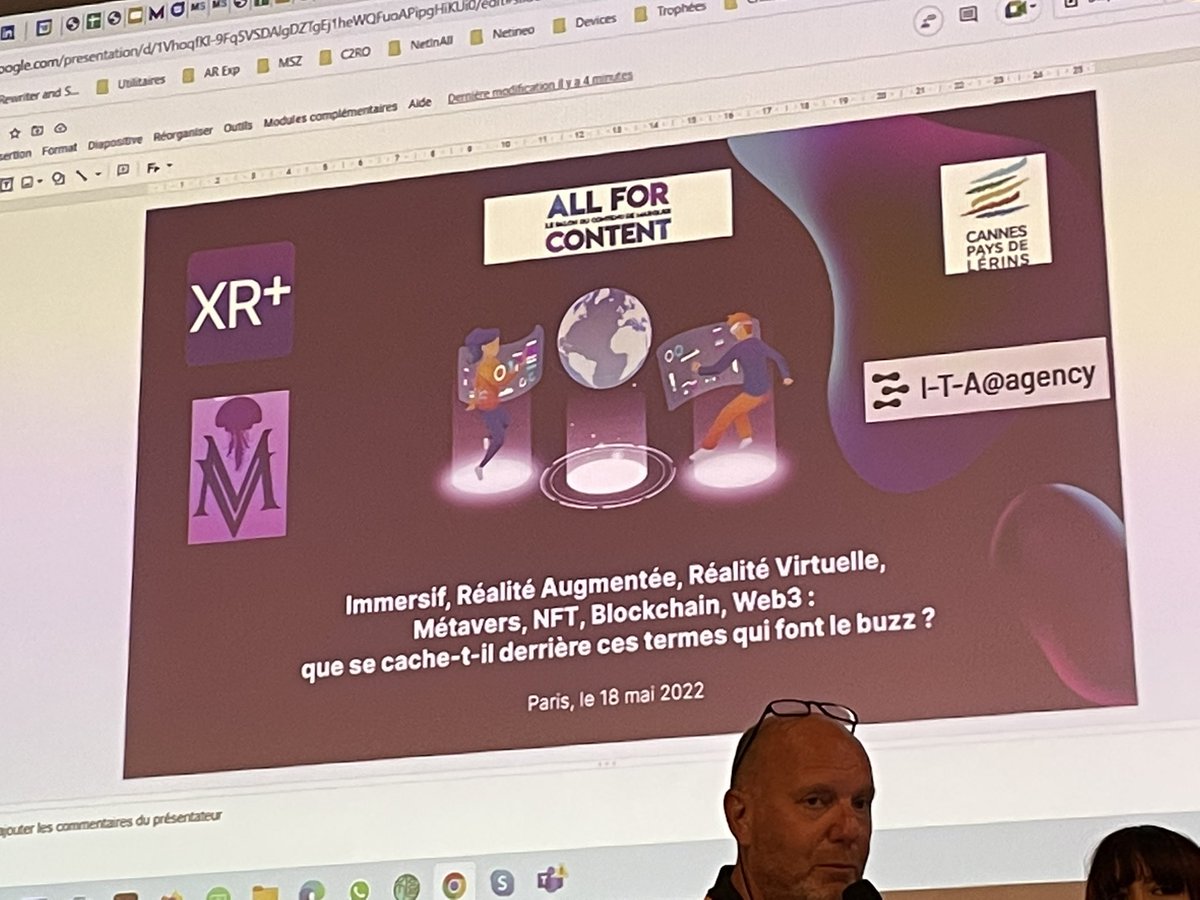 ThomasNardone's tweet photo. @Ultramedia_ag continue de faire le plein d'inspiration. Jour 2 au salon #Allforcontent. Au programme ce matin : expérience immersive, NFT, métavers… https://t.co/qwczIge8I7