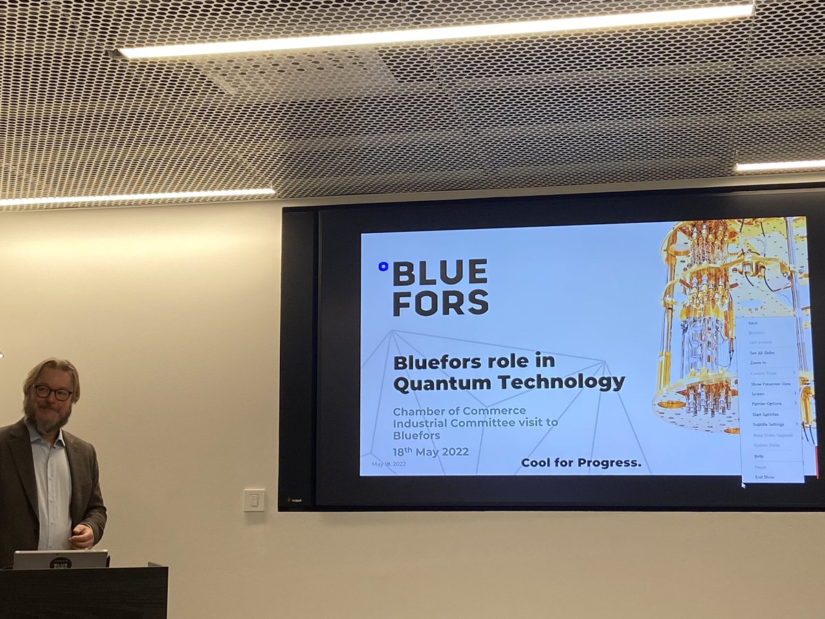 What an impressive Growth Story by @BlueFors_Ltd ! This kind of high tech growth companies with production we need more in #Helsinki and Finland. Also attracting talent! Thank you CTO David Gunnarsson &co for hosting Industrial Committee of @k2hel  @helsinkibiz https://t.co/o9q00wZZRX