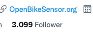 OpenBikeSensor's tweet photo. Die #OpenBikeSensor Community und viele Aktive unter uns sind auch sonst rührig, z.B. @ADFC_BW @KidicalMass_S @KinderaufsRad @zweirat0711 @ADFC_Freiburg @Radentscheid_E @cccfr uvm. Da haben wir glatt unsere #3000Follower übersehen. Dafür heute: Schönste Schnapszahl danach (1/2) https://t.co/zqBdnKumq1