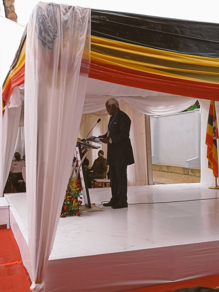 HAPPENING NOW:

Welcome remarks from Mr. Kenneth Oluka - MD of Uganda Printing & Publishing Corporation.
'As we celebrate 120yrs of existence, it is an honor to have you all here to witness #USPCgroundbreaking which will contribute to the devt of security printing services in Ug