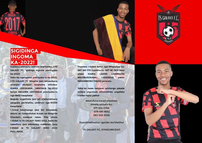 Ckha1's tweet photo. Umnqopho: i-@TSGALAXYFC
 izokwenza umnyanya omkhulu weskhethu KwaMhlanga Stadium ogidinga ukubuya ngepumelelo kwabentwana ngen-31 July 2022 lapho i-@TSGALAXYFC
 izabe ithula abadlali abatjha be 2022/23 season bese emvakalokho idlale i-exhibition match nesqhema esivela ngaphandle. https://t.co/PPQgmxhXyL
