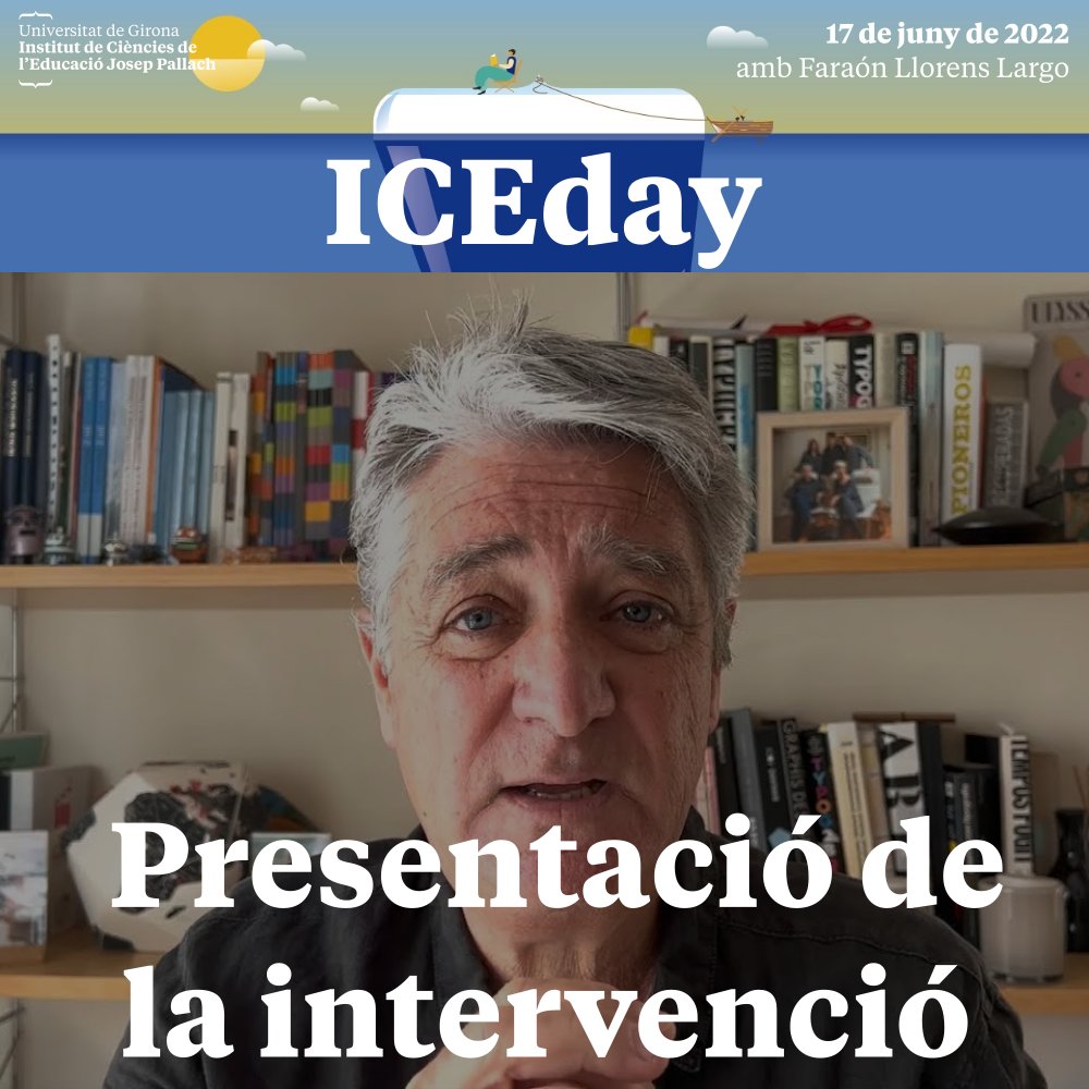 📣 Voleu saber més sobre l'ICEday? 📽️ Veieu aquest vídeo a càrrec del ponent, Faraón Llorens, on presenta la seva intervenció: youtube.com/watch?v=fXe8h8… 🔗 Dins l'enllaç de la nostra biografia això i tot el què cal saber sobre l'ICEday. Us hi esperem! #ICEbergUdG @univgirona