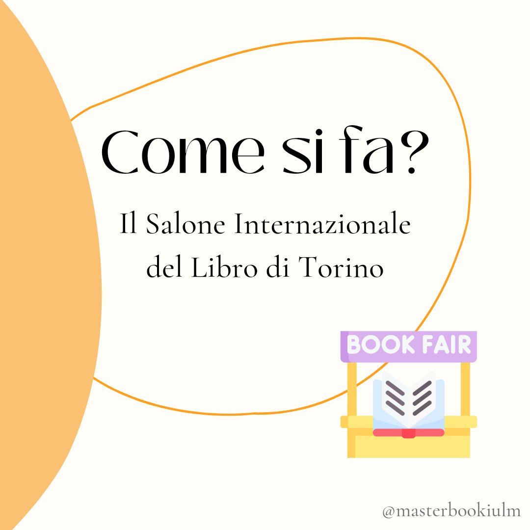 MasterBookIULM's tweet photo. Eccoci all'ultimo appuntamento con "Come si fa?", questa volta vi parliamo del Salone del libro di Torino dal punto di vista di un editore.

#SalTo22 #comesifa #masterbook #iulm https://t.co/CqNZFfALml