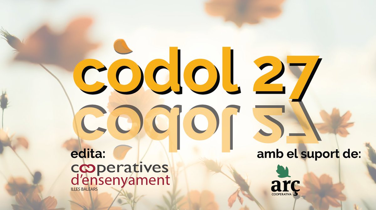 uctaib's tweet photo. Ja trobareu disponible la revista digital #Codol en el seu número 2⃣7⃣, gràcies al suport d' @arc_coop 
Hi trobareu:
✅Projecte holístic @Eslledoner 
✅ @IDIbalears Iemprenjove
✅ Nova Mesa Social Concertada
📆Agenda cooperativa
Llegeix-la a https://t.co/0XDoZqOcFa https://t.co/u3KnJ0qI09