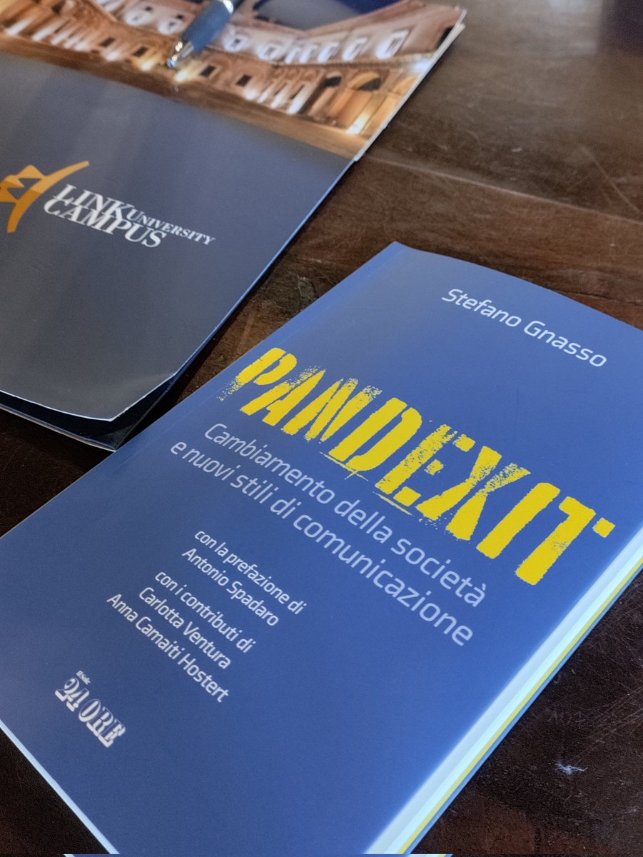 LinkLab_LCU's tweet photo. 📘 Live now: presentazione del volume #Pandexit di #StefanoGnasso
@nicolaferrigni @marica_sp @valerex75 @LinkCampus https://t.co/0Qv0KZJq4T