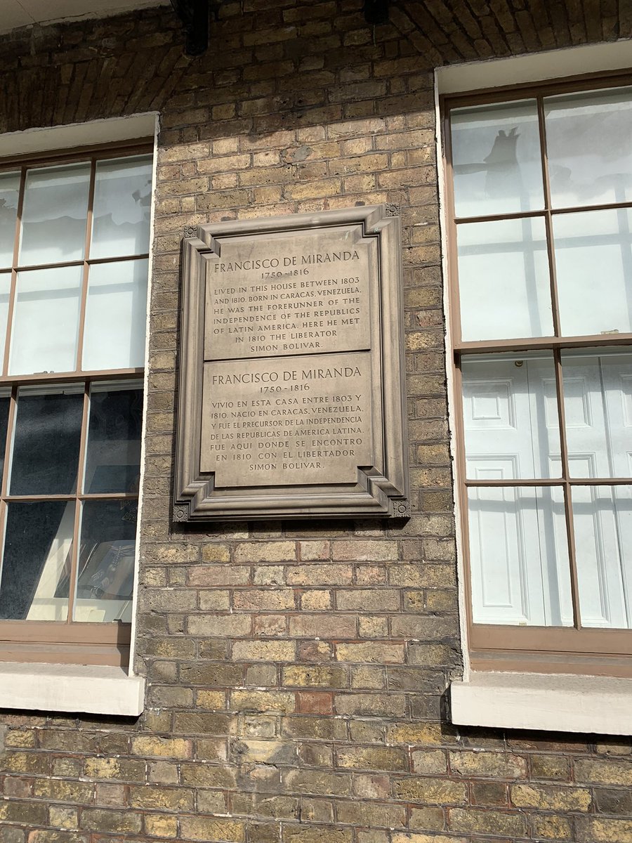 essquizoide's tweet photo. No sabía que el consulado de Venezuela de Londres estaba ubicado en la casa donde vivió Francisco de Miranda #historytips https://t.co/1xmie8RNu3