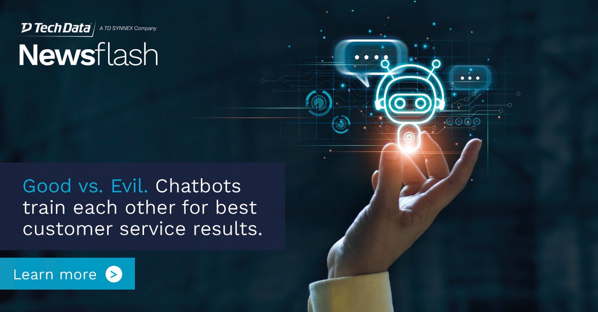 TDSYNNEXUK's tweet image. Computer scientists have developed what they call an ‘evil’ chatbot to train other chatbots we interact with on a daily basis to avoid negative or even offensive language. 

Read more about this here. ms.spr.ly/6016byNe8

#Newsflash #TechData #chatbot