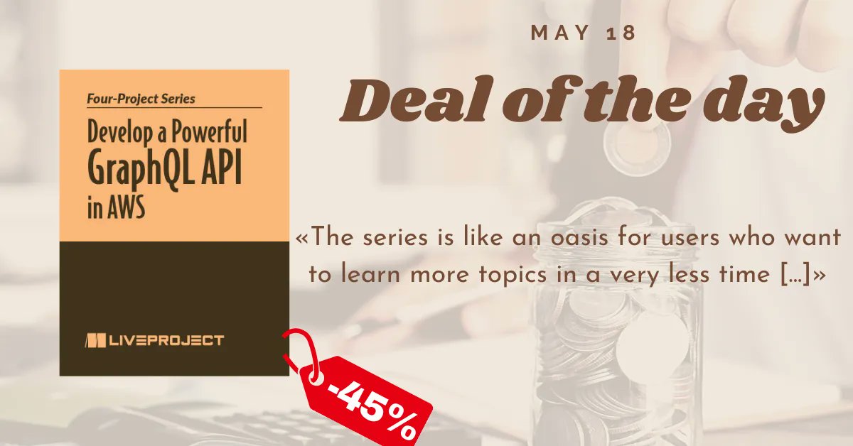 Mariano Calandra (@marianocalandra) on Twitter photo Hey, ho, let's go: save 45% on my liveProject series "Develop a Powerful GraphQL API in AWS" <a href="/ManningBooks/">Manning Publications</a> buff.ly/3egSnCu Hey, ho, let's go: save 45% on my liveProject series "Develop a Powerful GraphQL API in AWS" <a href="/ManningBooks/">Manning Publications</a> buff.ly/3egSnCu