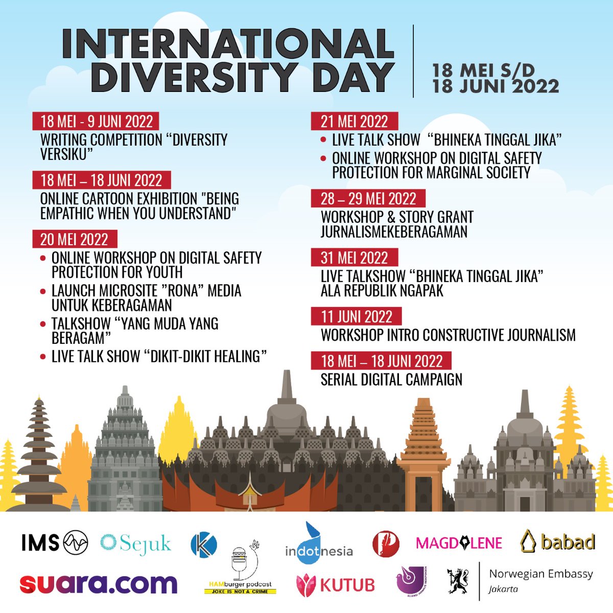 magdaleneid's tweet photo. Memeriahkan #InternationalDiversityDay kami mau merekomendasikan artikel-artikel keberagaman yang penting banget buat kamu baca. Apa saja kah itu? Yuk simak.

#JadiEmpatiKalauNgerti 
#BeingEmpathicWhenUnderstand
#DiversityDay2022 https://t.co/3tmAJYXFjf