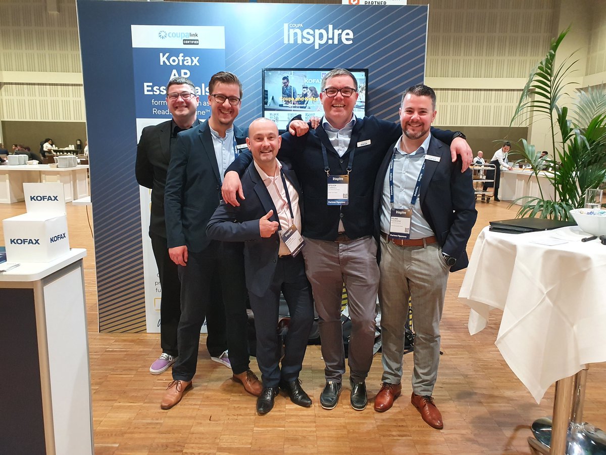 TungstenAI's tweet photo. We're loving the energy at #CoupaInspire EMEA 2022! Say hi to our team in booth #14 and learn about the power of Kofax AP Essentials (formerly ReadSoft Online), a SaaS solution for invoice automation. #PowerofSpend #WorkLikeTomorrow @Coupa https://t.co/CCVOs1XZDi