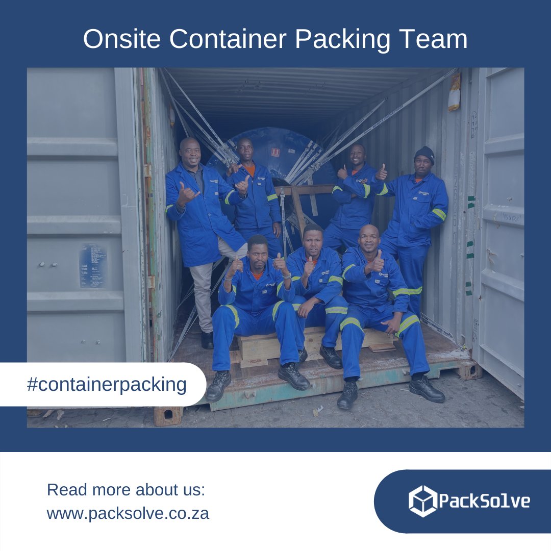 PackSolve's tweet image. Onsite Container Packing!

One of our experienced teams that recently securely packed a 21-Tons steel coil on our clients site. Ready for shipment. 

We offer tailored solutions to meet your needs.

#ContainerPacking #SteelCoils #Exports #HeavyPacking #lashing #breakbulkcargo