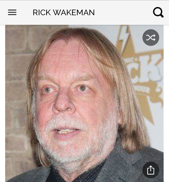 Happy birthday to this great guitarist who played with the band Yes. Happy birthday to Rick Wakeman 