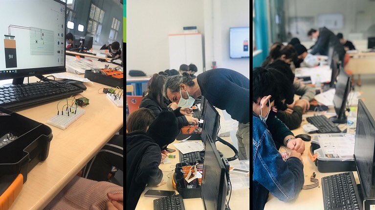 gamefabedu's tweet photo. GEBKİM desteğiyle GEBKİM Kimya İhtisas MTAL’de gerçekleştirilen <codecamp>etkinliklerinde öğrenciler,robotik programlama, mobil uygulama geliştirme ve nesnelerin interneti alanlarında GameFab tarafından verilen 7 haftalık uygulamalı eğitimlerini tamamladılar. https://t.co/nFH4sk9iEO