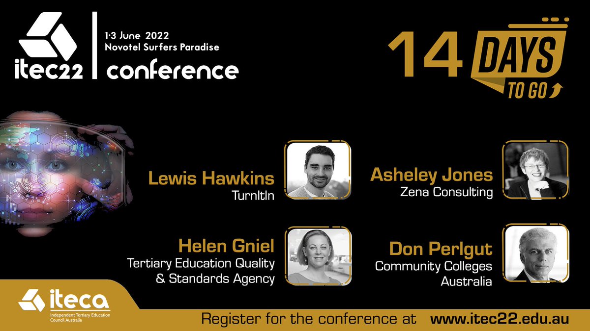 ITECAust's tweet photo. On the Gold Coast over 1-3 June 2022 join 250+ professionals from across the #VocationalTraining and #HigherEducation sectors to hear from opinion leaders representing @TEQSAGov, @CCollegesAust, @Turnitin and Zena Consulting at the #ITEC22Conference. https://t.co/IjLS1FyXpc https://t.co/S8WNYmTMH2