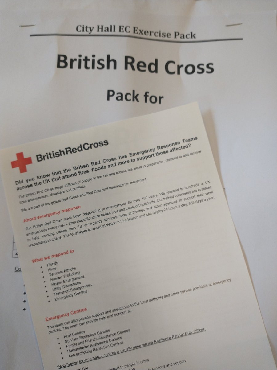 Teams from @LeicRutland_ER and <a href="/BRCWestMidsER/">BRC West Mids Emergency Response</a> are taking part in rest centre exercises at <a href="/leicfoxescc/">Leicester Foxes Cricket Club</a> today.
#emergencyplanning #exercises #prepardness #OneTeam