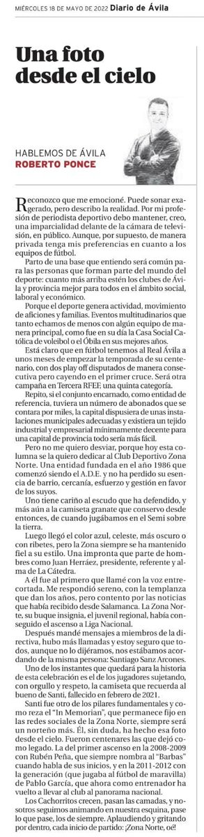 Cuando escribir se convierte en un sentimiento, muchas gracias <a href="/roberponce/">Rober Ponce Jiménez</a> , un norteño de de corazón.