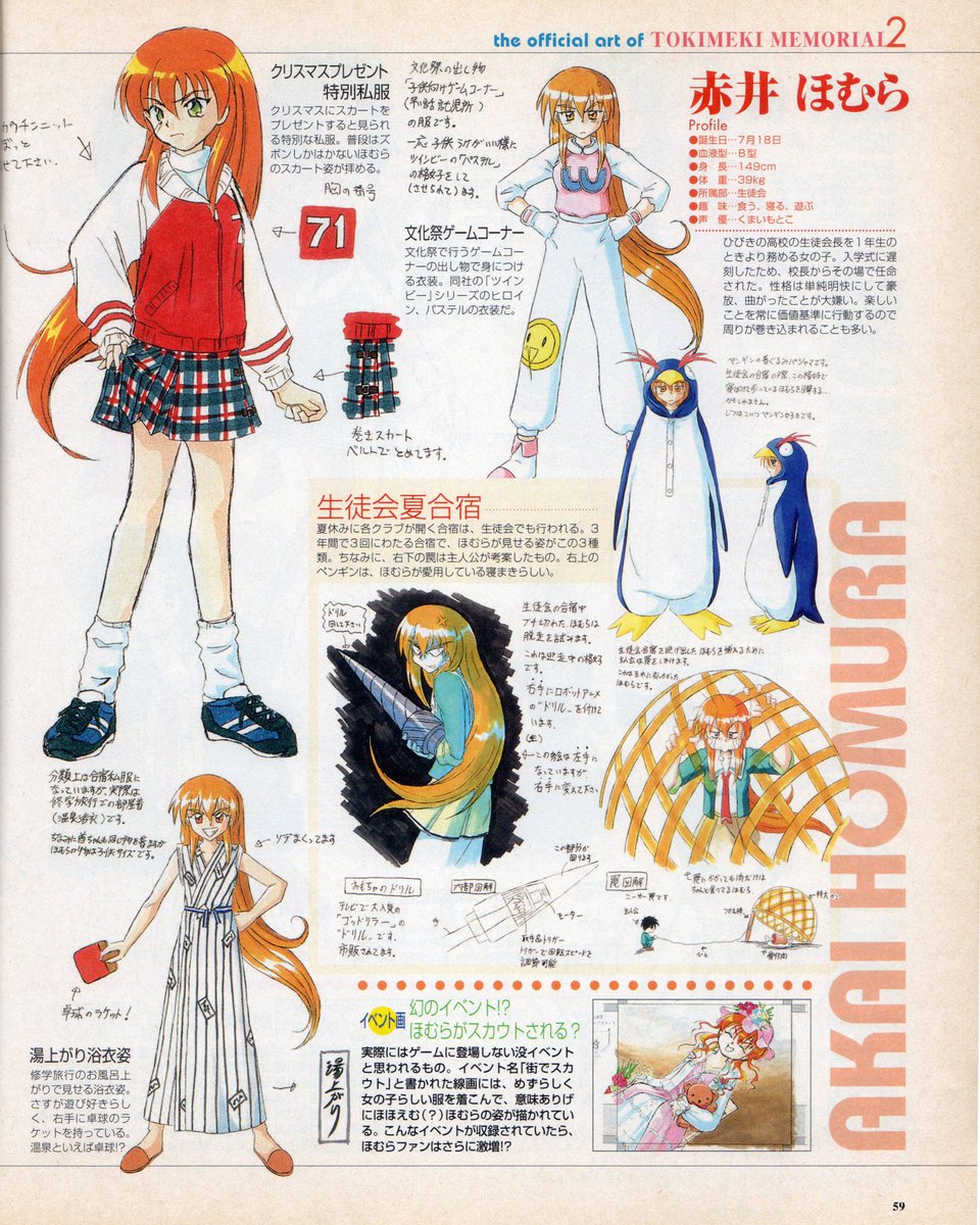 古いから情報が少なくて特定するの大変だった…あとどなたかお優しい方、この設定画が何号に掲載されてるのか知ってる方いらしたら教えて頂きたいです… 