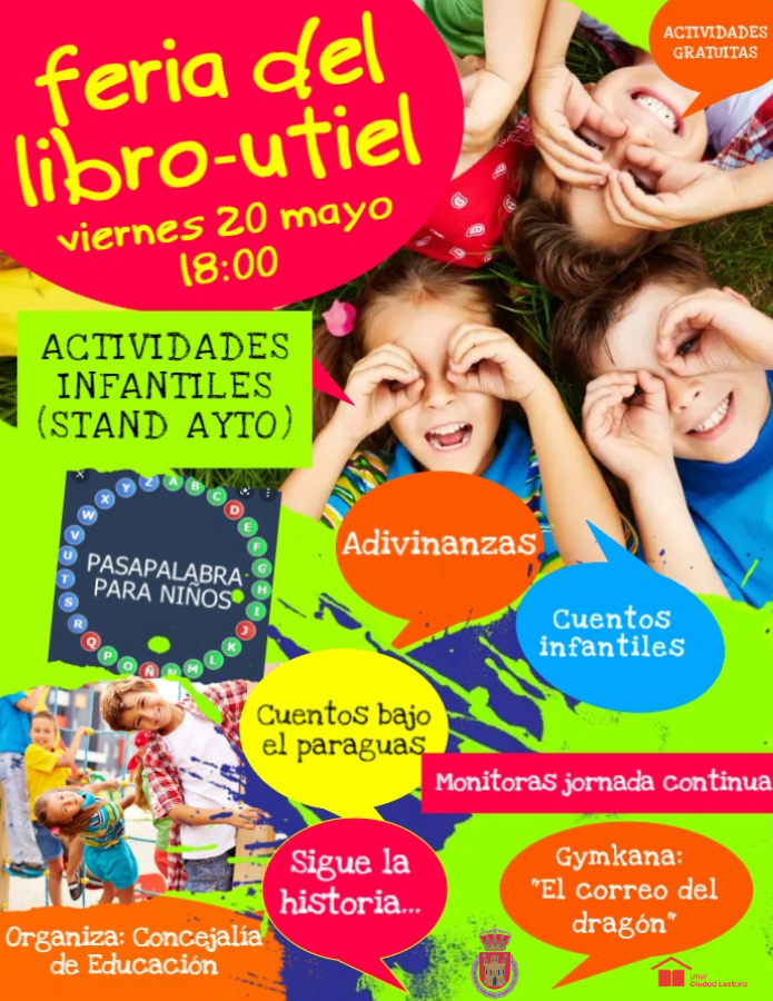 Ayuntamiento de Utiel on Twitter: "Y como novedad esta edición ☂️ El Gira- Paraguas con Cuentacuentos, Trabalenguas, Pasapalabra Adivinanzas, Gymcana ... 🤓Divertidas propuestas para todos los públicos con lectora como protagonista.