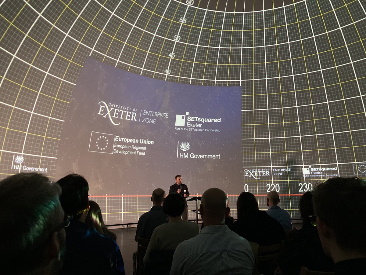_hibby's tweet photo. Great to be joining @SETsquaredExe for their event @realideasorg #MarketHall #360dome where @PlymCreative’s Rupert Lorraine will be contributing perspectives on potential for #immersive https://t.co/t7mNYkgIIn