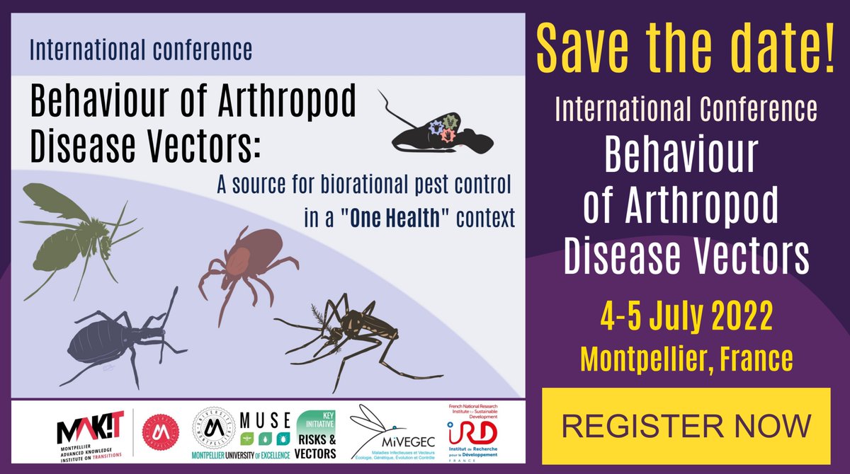 Save the date! On July 4-5th we will organize a symposium with David Carrasco (<a href="/mivegec/">MIVEGEC</a>; <a href="/ird_fr/">IRD.fr</a>). Join us at “Behaviour of Arthropod Disease Vectors: A source for biorational pest control in a One Health context”.