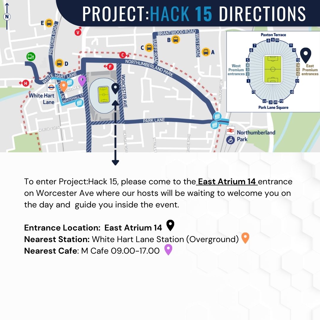 Project:hack 15 is right around the corner! 

Check out the directions to the venue below, see you there!