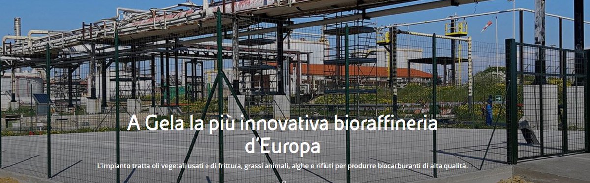 unem_it's tweet photo. #NEWSASSOCIATE Riparte la #bioraffineria @eni di Gela: entro fine anno 100% di materie prime costituite da scarti e residui di lavorazione, oli vegetali usati e grassi animali. Nel 2021 ottenuta certificazione ambientale Emas per nuovo assetto industriale https://t.co/kvrnaaB86j https://t.co/RQ0eQNfRGB
