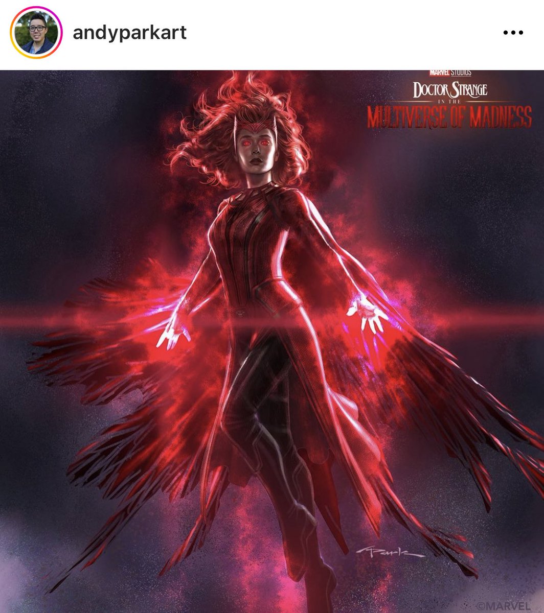 scarwitchnews's tweet photo. O artista @andyparkart postou em seu Instagram o conceito utilizado para fazer o uniforme da #FeiticeiraEscarlate em #DoutorEstranho 2! Uma alteração que da para destacar no produto final é que poderia ter uma capa “rasgada”! 

Fonte: https://t.co/VyAmVKt9RY https://t.co/4HkOVRspWc
