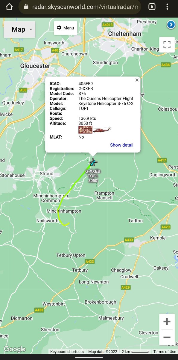 scan_sky's tweet photo. The Queens Helicopter Flight 👑 - S-76 C-2 - G-XXEB - #TQF1

Departed From Gatcombe House, Home Of Princess Anne.

The Princess Royal Is Travelling To #Coventry To Open The Microlise Transport Conference, Being Held At Coventry Building Society Arena https://t.co/sTEG7pl72d