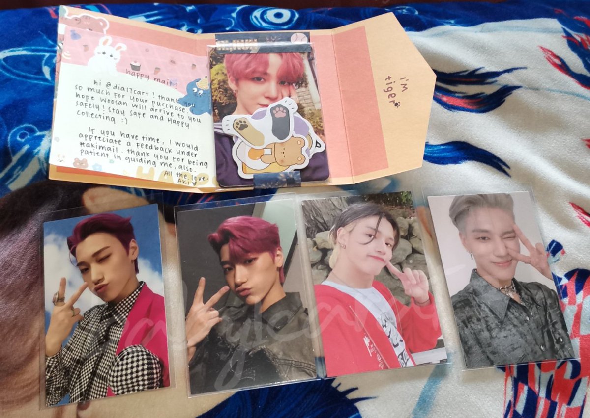 baby1carat7's tweet photo. These arrived earlier 🤧 @akirawons grabe akala ko kung anong sebong pc inorder ko na dumating 🤣 woosan pala 🤣 thank youuu so much for these 🥺 also, ang cute ng packaging ingat na ingat ako kay hoshi 🤣 #akimail https://t.co/J77k5zjePz