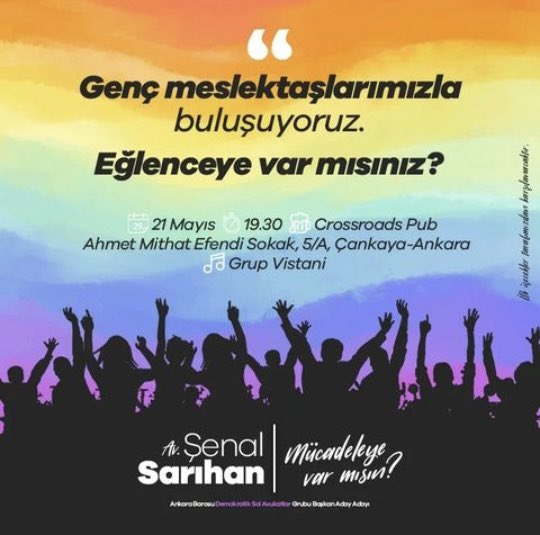 Genç meslektaşlarımızla buluşuyoruz. Eğlenceye var mısınız? #ankarabarosu #ankaraadliyesi