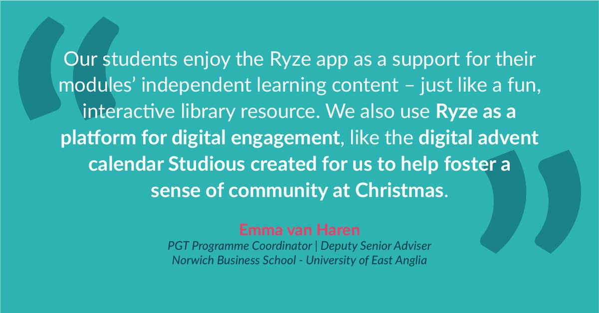 The best part of working in Education? Hearing the positive impact our digital resources have in supporting students in their learning journey. Thanks, Emma van Haren for your feedback on the project we developed for the <a href="/NorwichBSchool/">NBS @ UEA</a>