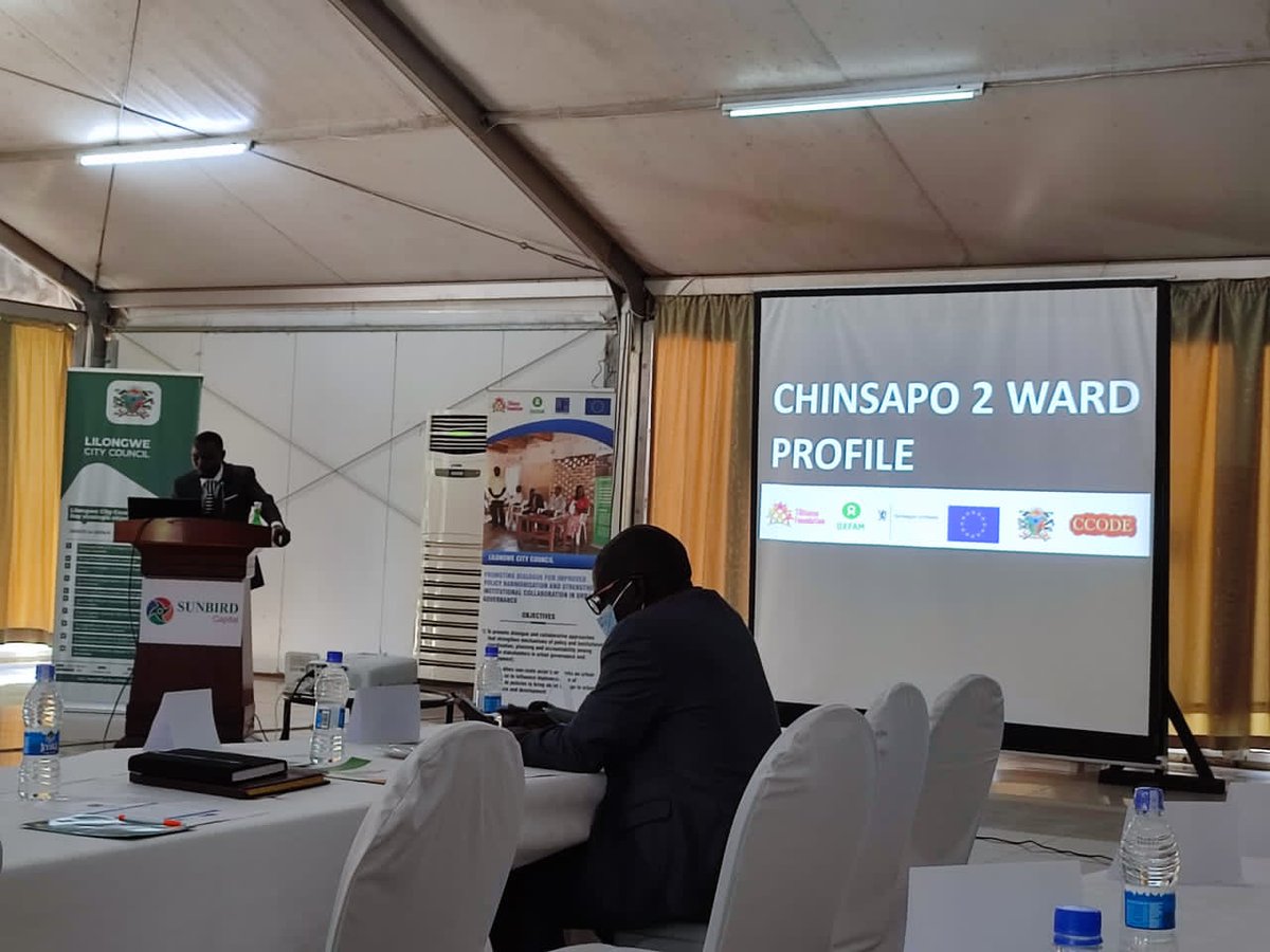 The Lilongwe Urban Profile is being launched today at sunbird capital Hotel Lilongwe
