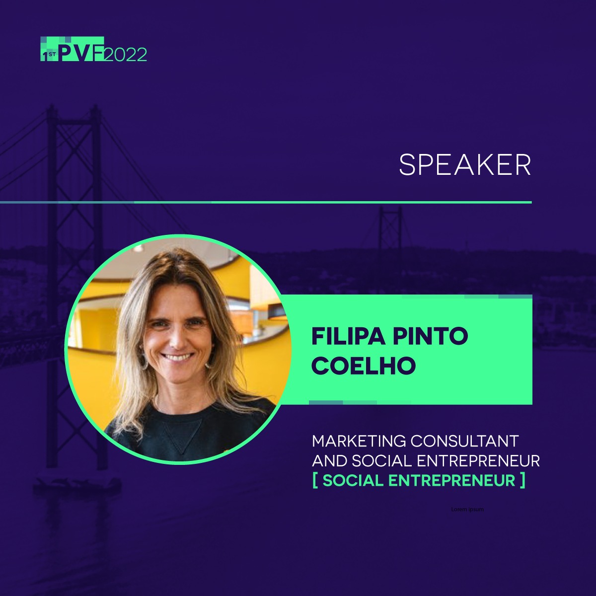 PublicValueFest's tweet photo. 📍Filipa Pinto Coelho

Filipa graduated in Social and Cultural Communication at Portuguese Catholic University in 1998, post-graduated in Marketing and later specialized in Luxury Marketing at the same university.
Come watch her speech at @publicvaluefest  #Lisbon #PVF2022 https://t.co/ELv8kr1S0i