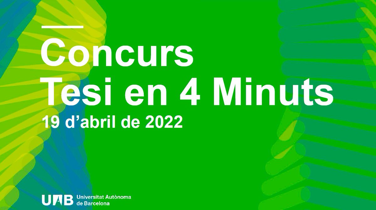 UABBarcelona's tweet photo. Demà arriba la #TesiEn4MinutsUAB!
🕝 12h
📍 https://t.co/UhNltkFl4T
Us presentem els 10 #UABers que explicaran la seva recerca en 4 minuts! 👇

#UAB @fundaciorecerca https://t.co/dURE7wxg6B