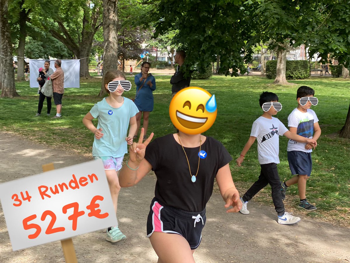 Fantastic initiative: the elementary school of our 2 younger kids have organized a #Ukraine charity run for an orphanage in #Marioupol last Friday and they 2 collected 832€ with a distance of 23 km 🏃‍♂️🏃‍♀️💪 #charity #againstwar #HelpUkraine #cologne