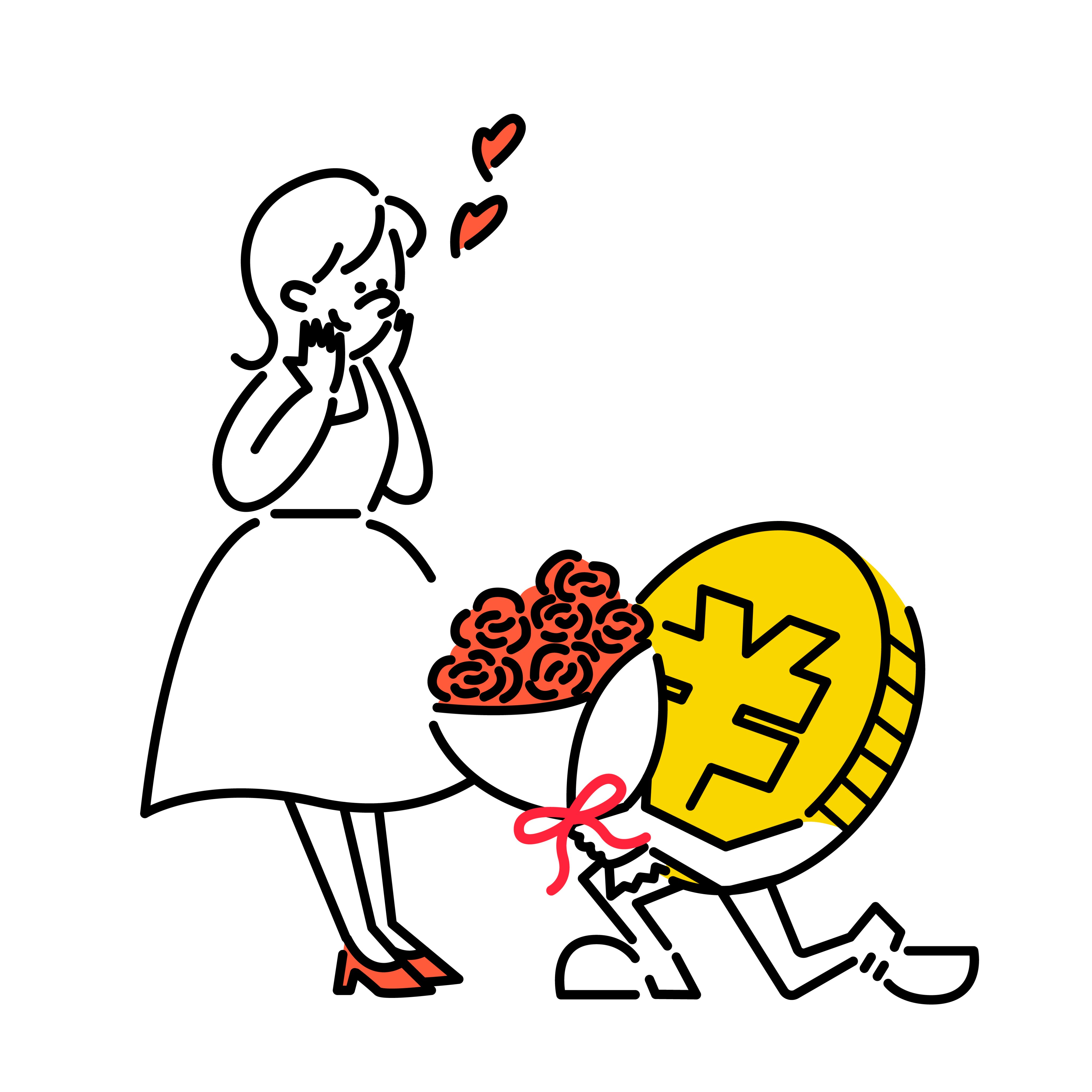 ササキイラスト制作 イラストレーター Pa Twitter お金持ち を少し違った視点でイラストに お金持ち はお金に好かれてるイメージなので お金からプロポーズされているイラストです イラスト イラストレーター イラスト好きな人と繋がりたい T Co