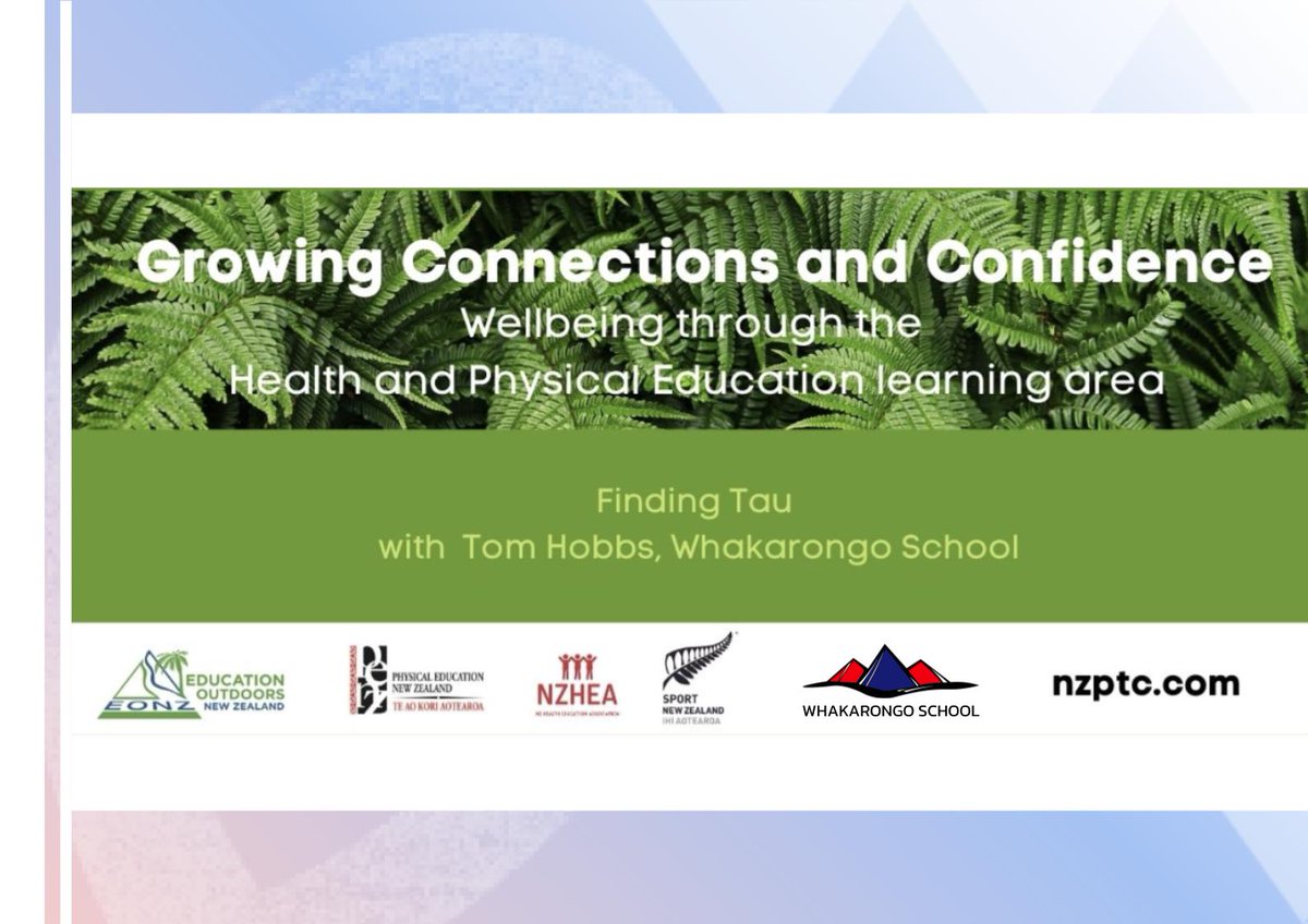 Ngā mihi to those that gave up their time to come to my webinar today! Some really great conversations were had about developing local Health &amp; PE curriculums with purpose! Webinar slides will be available soon!

#PENZ #physed #HPE #NZHPE #WSPN #curriculum #healthyactivelearning