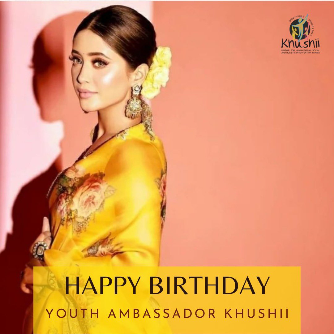 KhushiiNGO's tweet photo. The entire KHUSHII family wishes you, #ShivangiJoshi, our Youth Ambassador, a very happy birthday. More power to you as you embark on the noble mission to help educate children.

Support Shivangi's mission on her birthday, Click the link below to donate)

https://t.co/vocFofPkKq https://t.co/Af3ypxUBxl