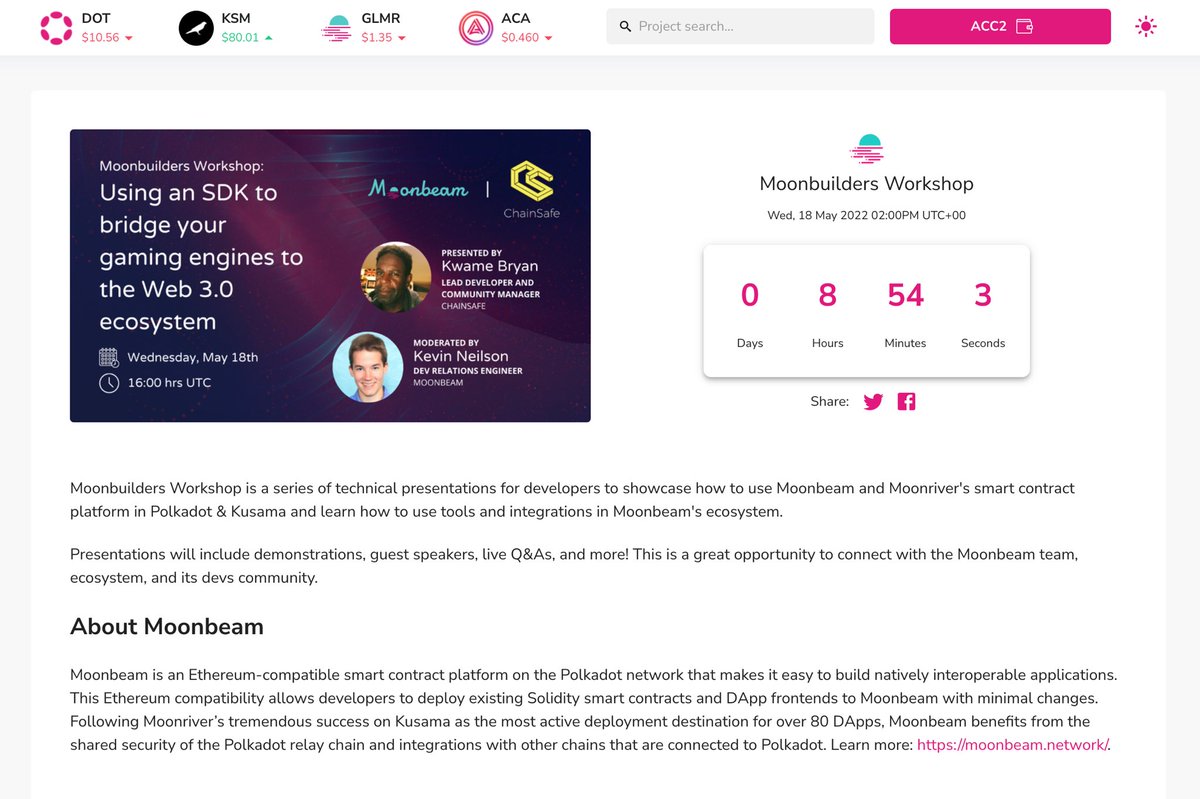DotMarketCap's tweet photo. #DMCEvents
Join the next episode of Moonbuilders Workshop & learn how to unlock #Web3 gaming with @ChainSafeth's Gaming SDK.
Check: https://t.co/z15NRXPuIR https://t.co/HItl9MI30e