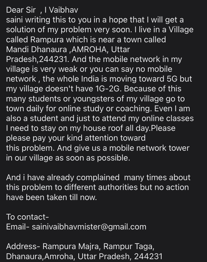 Vs28341944's tweet photo. @TRAI @myogioffice @PMOIndia @dmamroha @RajeevTarara https://t.co/OWkzD5zCi6