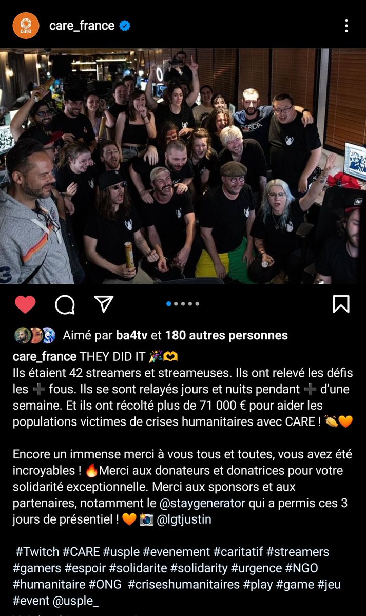 usple_'s tweet photo. Au cas où vous l'auriez manqué :
https://t.co/Ui5i4kVnjL
La nostalgie nous envahit, nous ne pouvons nous empêcher d'hurler MERCI à chaque coint de rue.
@CAREfrance dans nos coeurs ! 🧡
#USPLE #UneSemainePourLEspoir
#Twitch #ÉvénementCaritatif #Solidarité https://t.co/QOUMwXBIK4