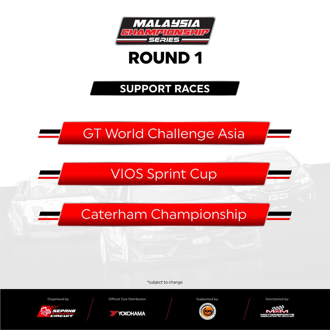 sepangcircuit's tweet image. Mark your calendar for MCS Round 1 this weekend 🏁 #MCS2022

Come down and witness the battle from the Main Grandstand/Paddock or watch the race live on our Facebook page 🔥

Swipe left for more info ⬅️

#FullGas #FullThrottle