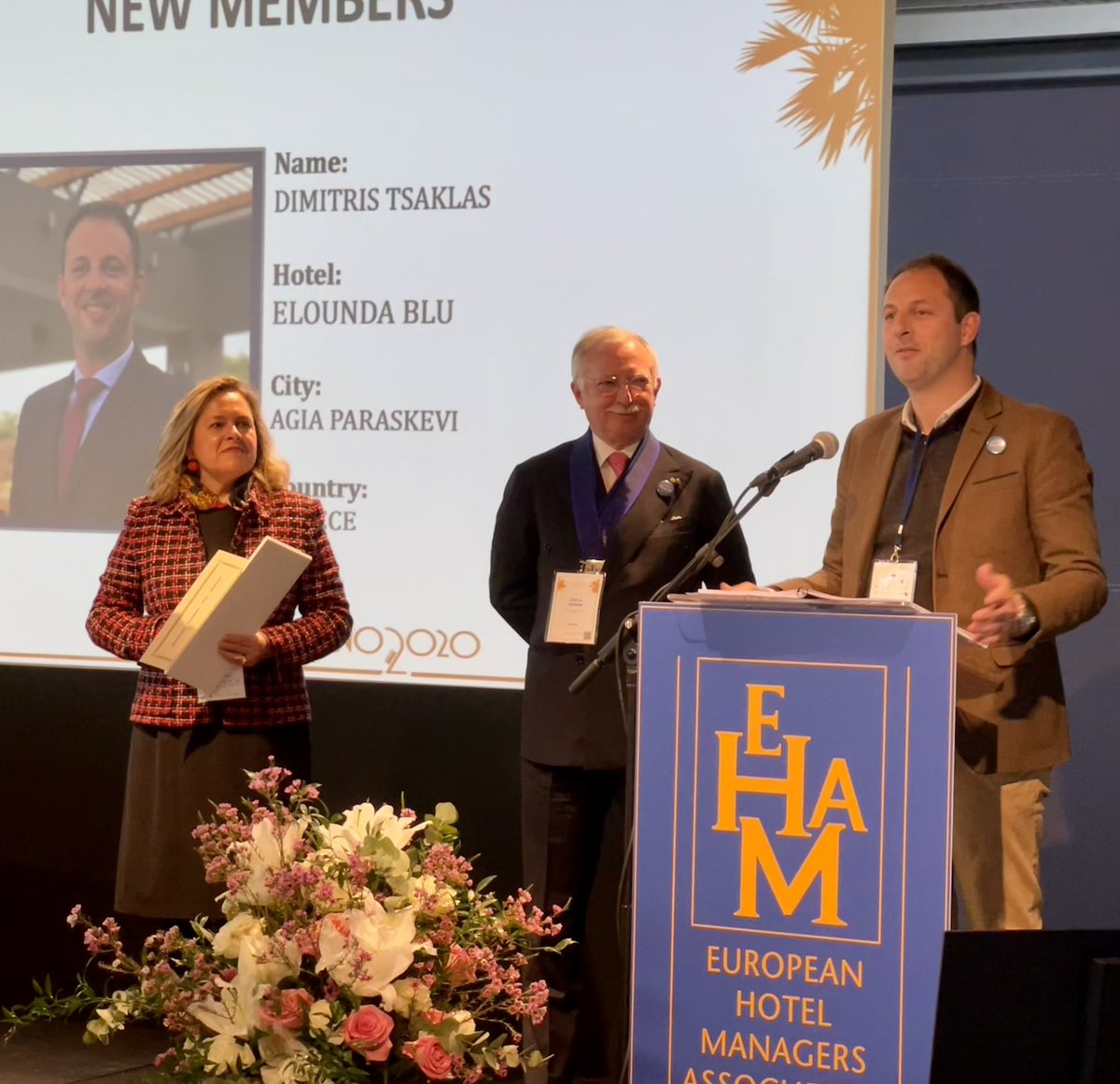 EHMAssociation's tweet photo. I am so grateful and honored to be part of this great team of authentic people with a vision. From the very beginning at the 48th AGM in Lugano, the membership has showered me with professionalism, passion and creativity.  

Dimitrios Tsaklas
General Manager
Domes Aùlus Elounda https://t.co/BkPrR6BTxe